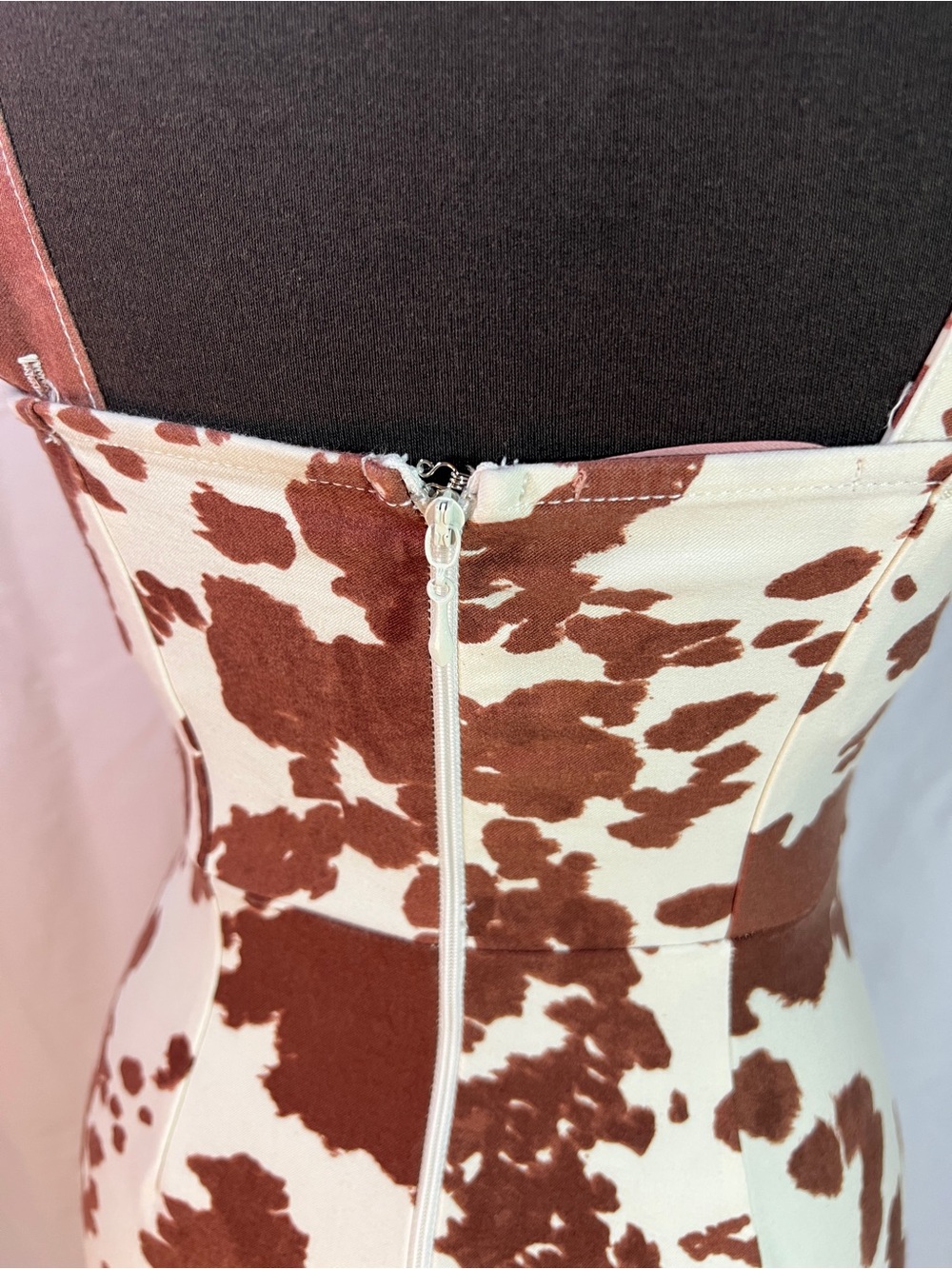 Show Me Your Mumu Dorothy Dress - XS - Holy Cow sleeveless animal print mini - Picture 4 of 11